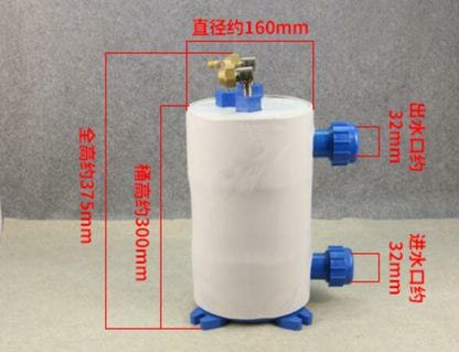 ya 25 Titanium barrel heat exchanger 1.0HP seafood tank fish tank titanium drum evap T