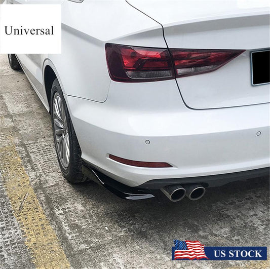 ya 3 6.23 Car Rear Bumper Spoiler Canards Diffuser Lip Wrap Splitter Protector Guard Kits