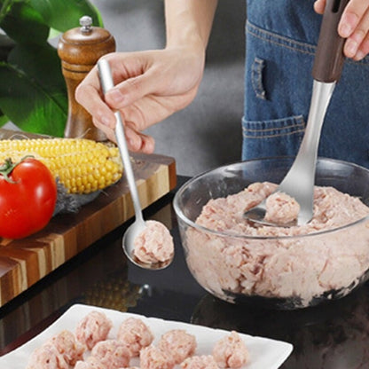 ya 26 3pcs Practical Meatball Press Molds Ball Maker Metal Shovel Ball Molder