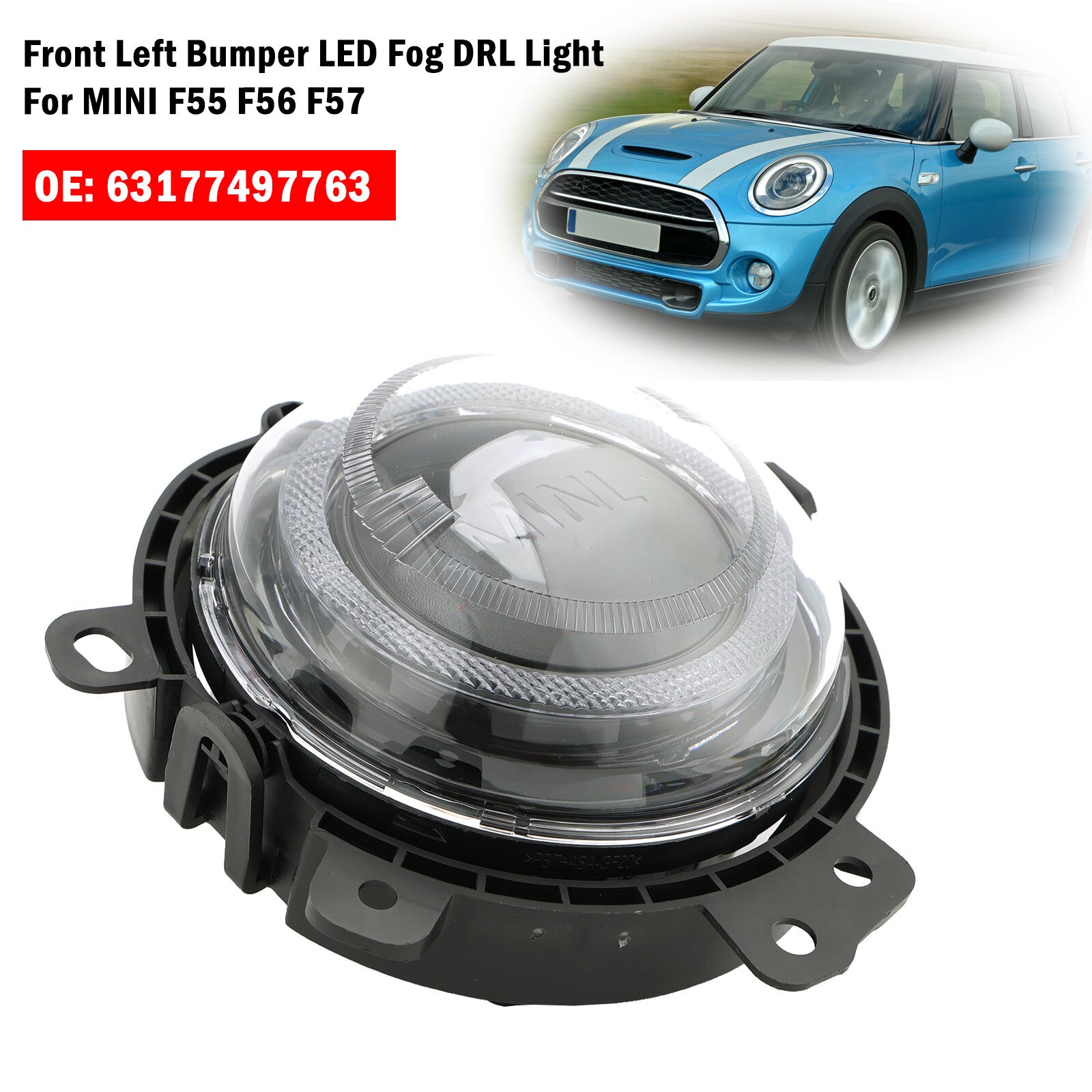 ya 1 8.5.1 LED Front Left Fog Light Lamp 63177497763 for Mini F55 F56 F57 Clubman F54