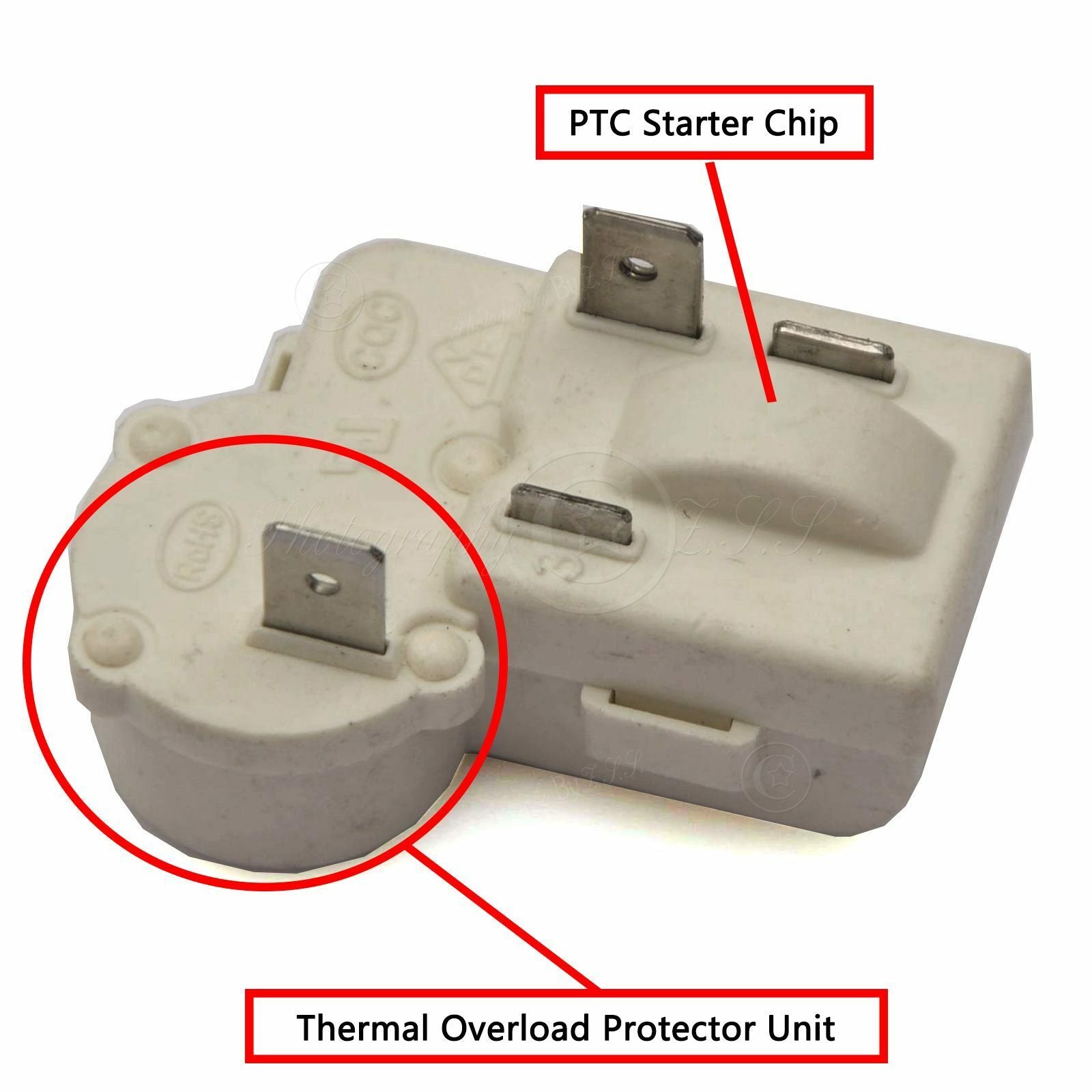 ya 26 2Pin ZHB-x Reigerator OL Protor+Start Relay For 