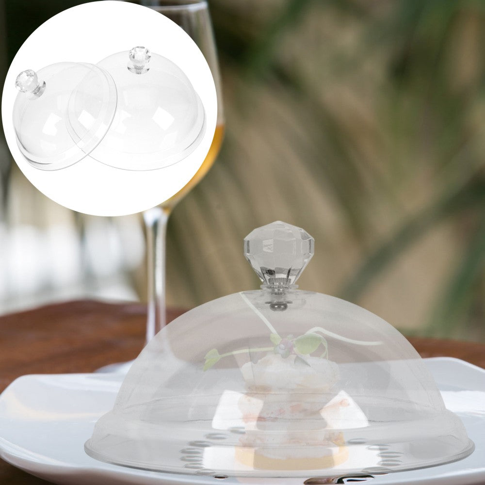 ya 1 6.30 2 Pcs Dust Cover Food Covers for outside Cake Domes Cookie Display