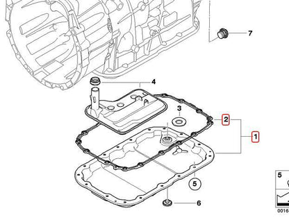 ya 5 8.7 Transmission oil pan and gasket suitable for BMW E81 E88 E90 120i 125i 128i 325i 328i X1 X3