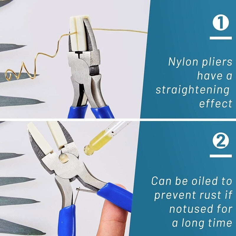 ya 25 5Pcs Multi Size and Shape Mandrels Chain Nose Pliers Mandrel Wire Wrapping Tool
