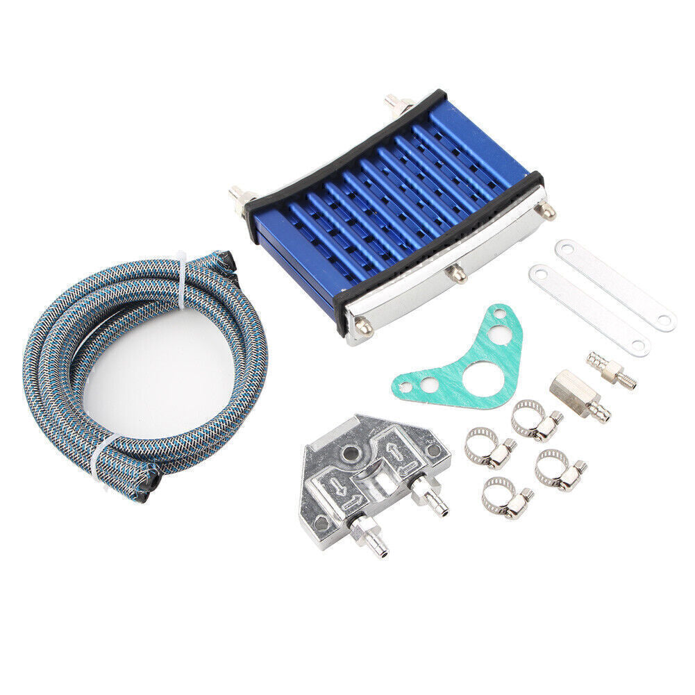 ya 5 8.7 Oil Cooler Cooling Radiator For 125cc 140cc 150cc Motor Dirt Pit Bike ATV Blue