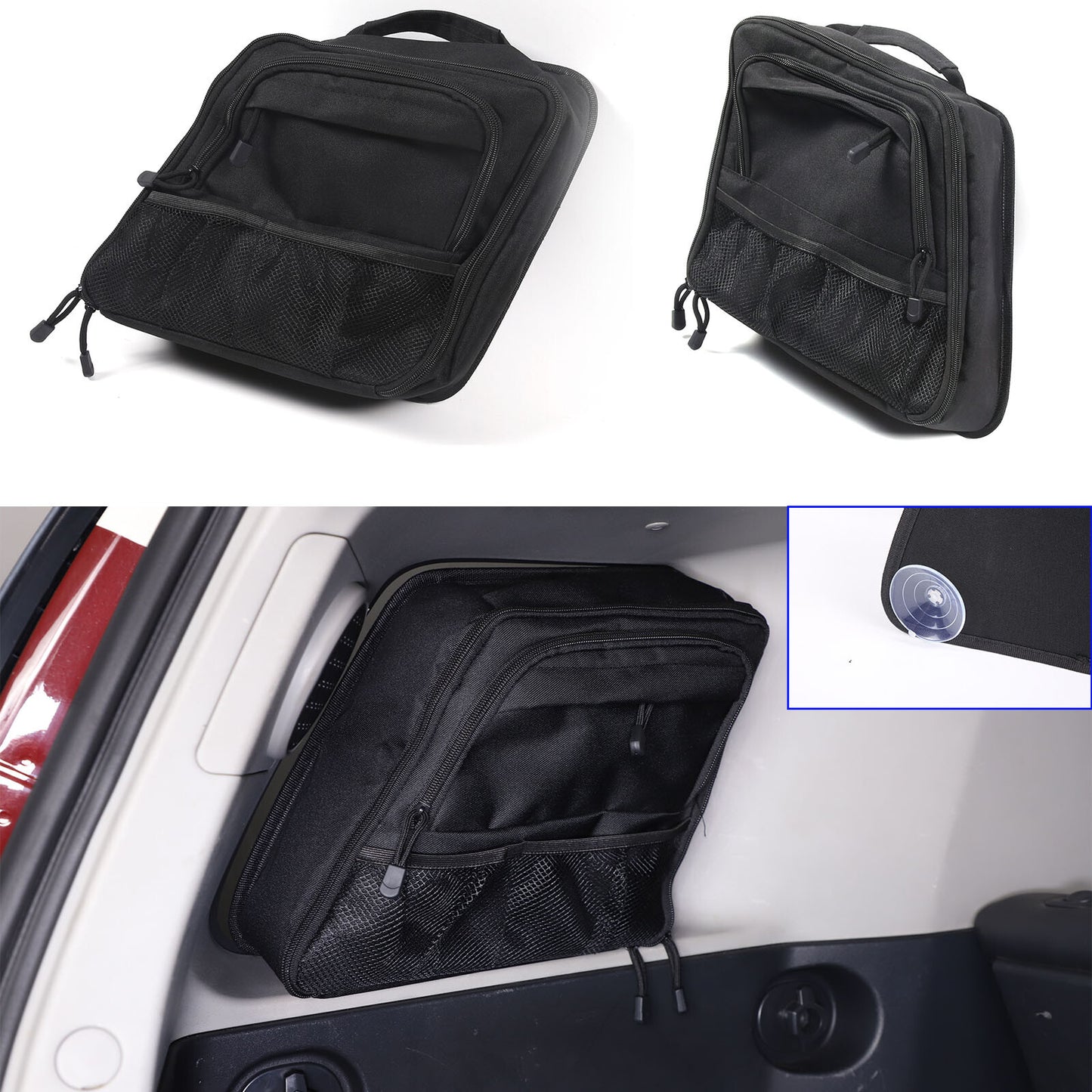 ya 5 6.16.2 2 Pack Car Rear Window Glass Storage Bags for Toyota FJ Cruiser 2007-21