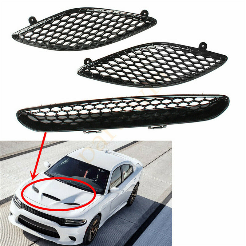 ya 3 6.23 Front grille grill Bonnet protective cover suitable for Dodge for Charger SRT Hellcat 2015-2020