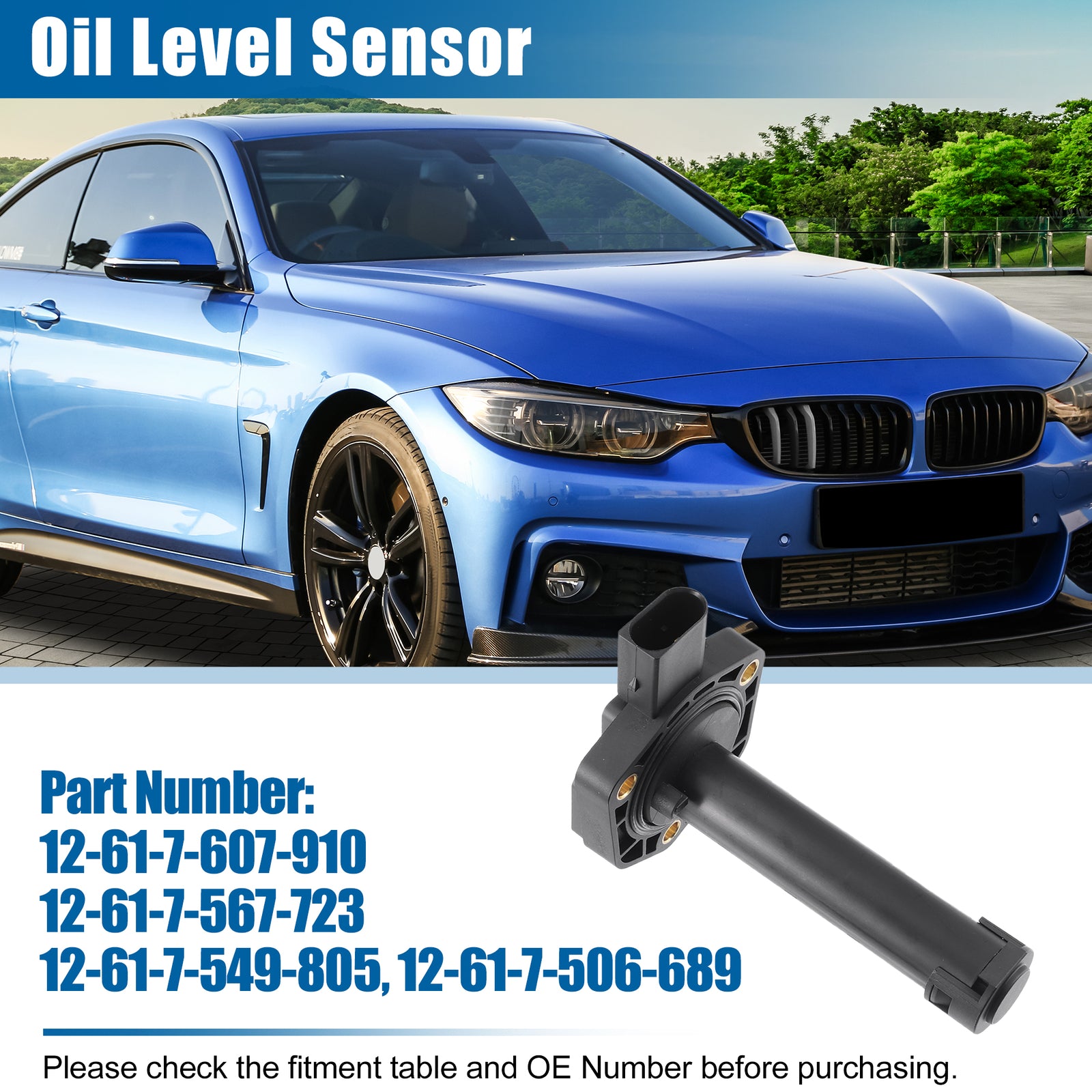 ya 1 8.5.1 12617567723 12617607910 Replacement oil level sensor for X3 E83 LCI X6