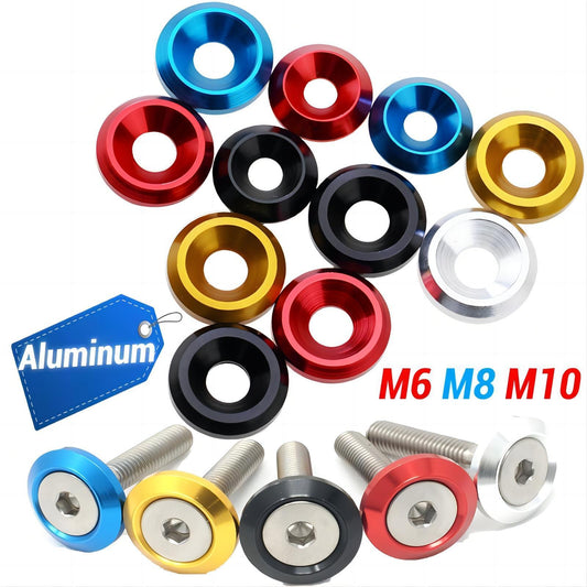 Aluminum Alloy M6 M8 M10 Anodized Countersunk Head Bolt Washers Gasket