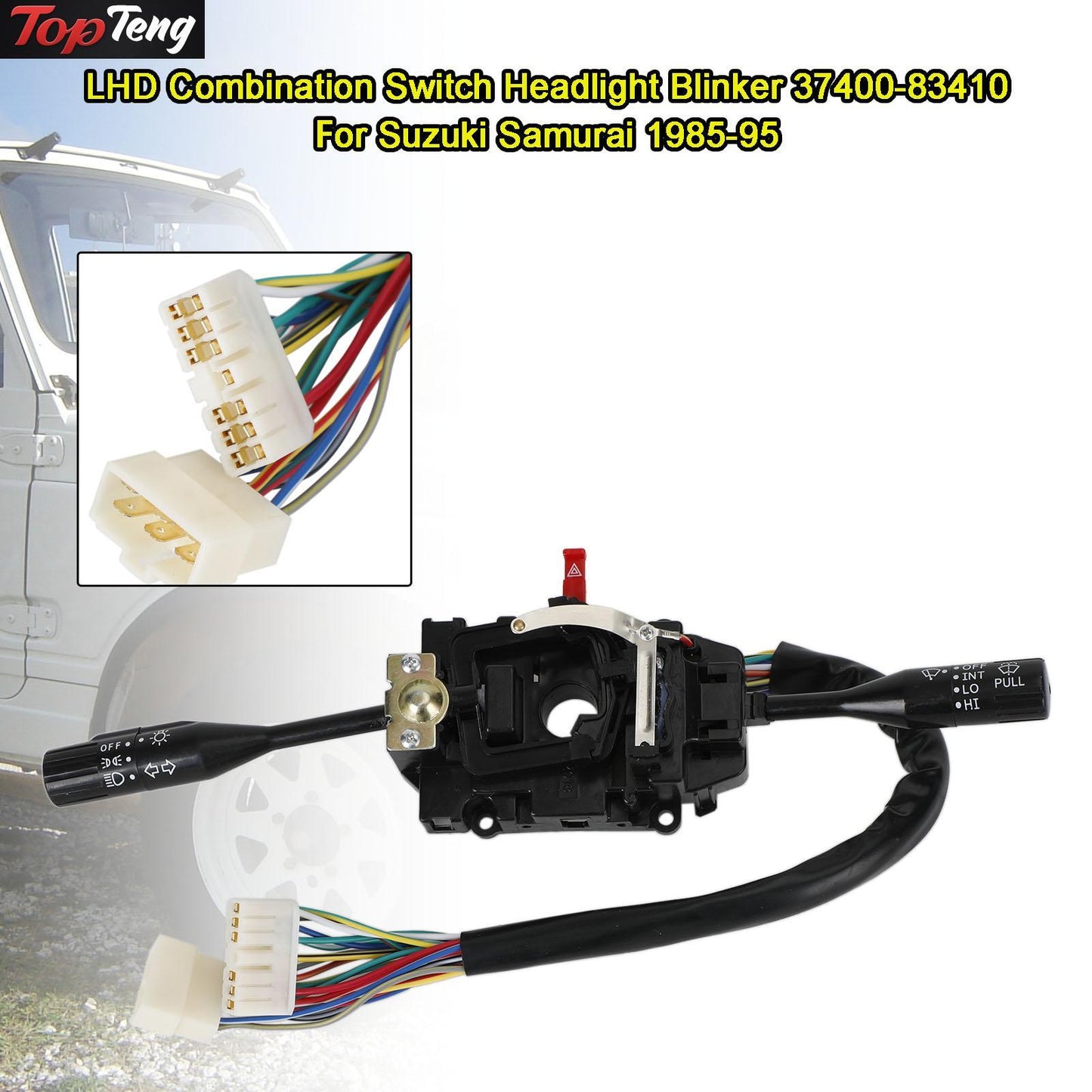 ya 1 8.5.1 LHD Combination Switch Headlight Blinker 37400-83410 for Suzuki Samurai 85-95