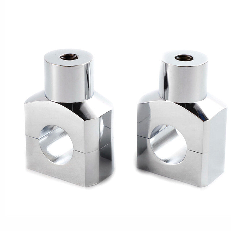 ya 5 8.7 2pcs Motorcycle 1 Inch Handlebar Riser Mount Chrome L&R for Suzuki Marauder 800 1600