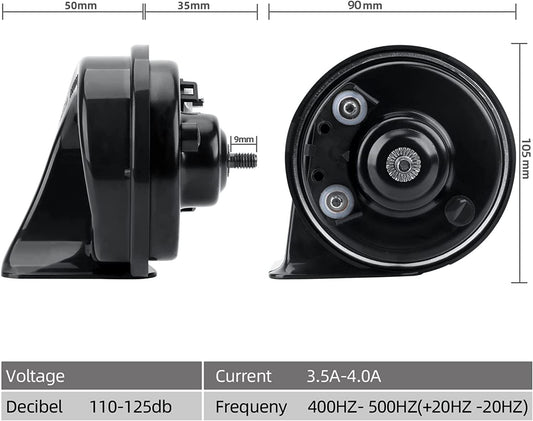 ya 8 5.27 MrHorn 12v Eletric Horns for Ford ESCORT ESCAPE for Mustang FOCUS MONDEO TAURUS EDGE