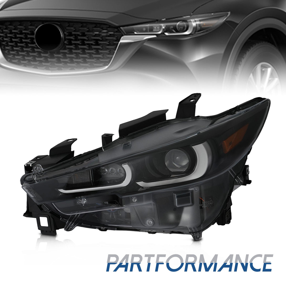 ya 11 10.28 Full LED Non-AFS Left Driver Side Headlight Lamp For 2022 2023 2024 for Maz
