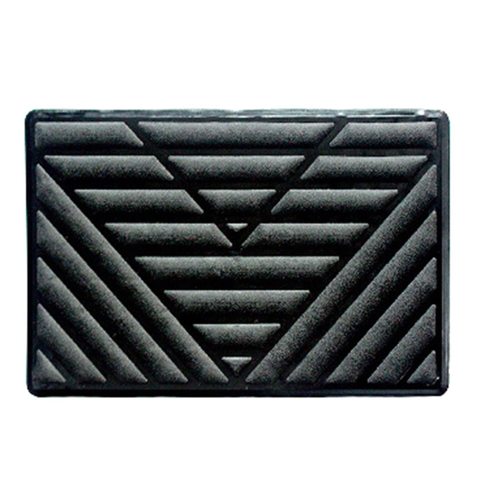 ya 5 8.7 Black PVC Car Truck Floor Carpet Pad Heel Foot Mat Pedal Patch Cover 25cm x 15cm