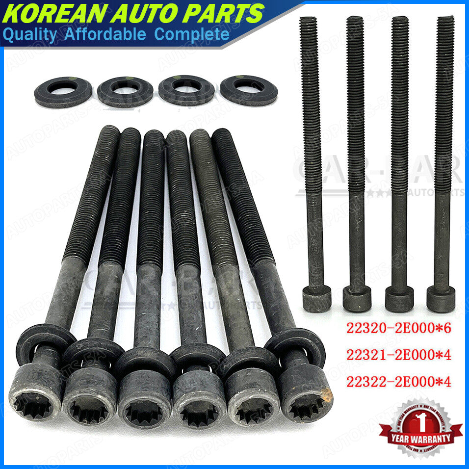 ya 27 7.2 Cylinder head bolt kit suitable for 2012-2020 for Hyundai for Kia 2.0L 22320-2E000 2231-2E000