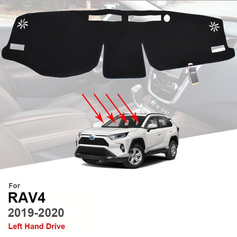 ya 9 6.5 fits for 2019-2024 2023 for Toyota for RAV4 XA50 DASH COVER MAT DASHBOARD PAD / BLACK