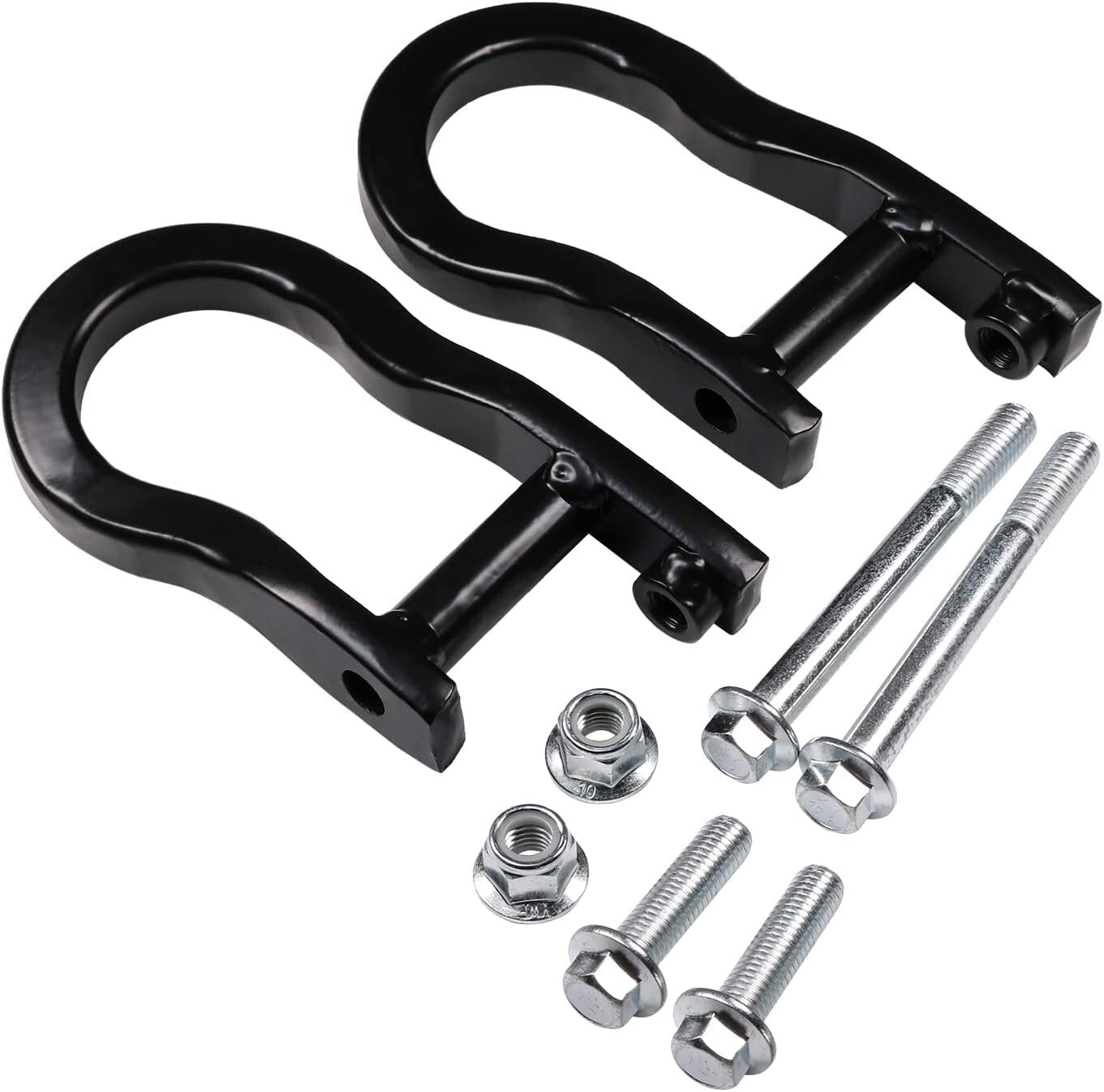 ya 5 8.7 1 pair black tow hooks 84072463 for 2007-2019 for Chevrolet for GMC for Silverado for Sierra 1500