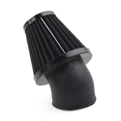 ya 5 8.7 48mm Air Intake Filter Cleaner Rubber Bend Inlet Stainless Steel Mesh