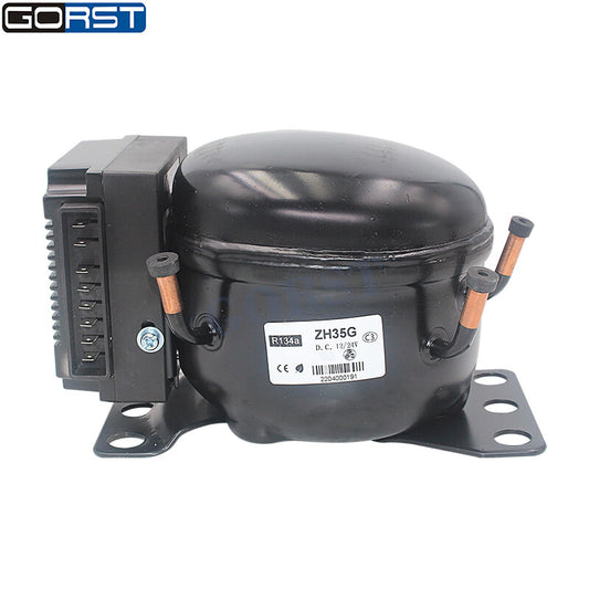 ya 7 6.11 QDZH35G 12V 24V DC R134a Car Refrigeration Air Compressor Fridge zer Marine