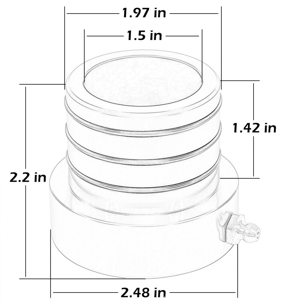 ya 5 8.7 2Pcs Blue MG21103 Front Axle Tube Seal Kit for Jeep for Wrangler JK TJ XJ YJ ZJ MJ