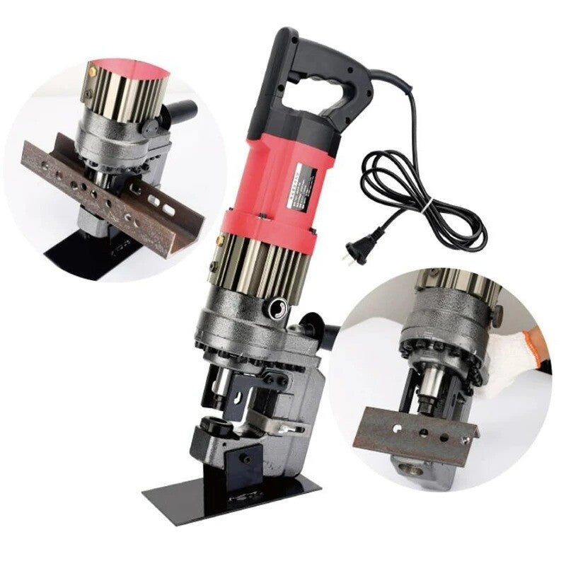 ya 26 High-power Portable Angle steel Punching Machine U-type Steel Plate Hole Puncher
