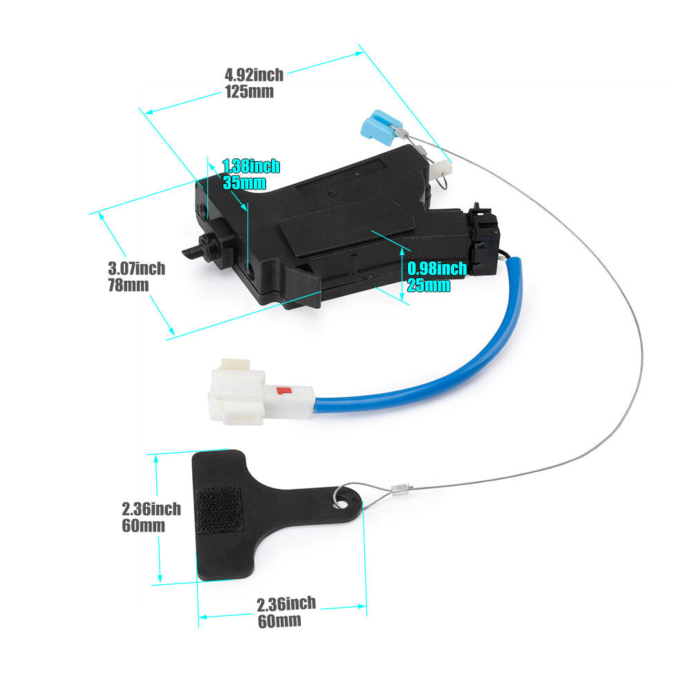 ya 11 6.8 Fuel Gas Filler Door Release Handle Opener Actuator For 2011-2015 for Hyundai Sonata
