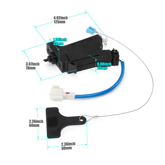 ya 11 6.8 Fuel Gas Filler Door Release Handle Opener Actuator For 2011-2015 for Hyundai Sonata