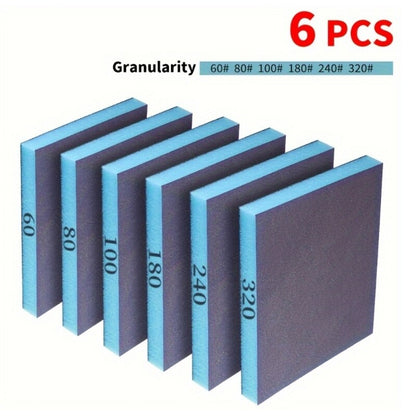 ya 14 6Pcs Sanding Sponge 60 80 100 180 240 320 Grit Sanding Block Sanding Paper Block