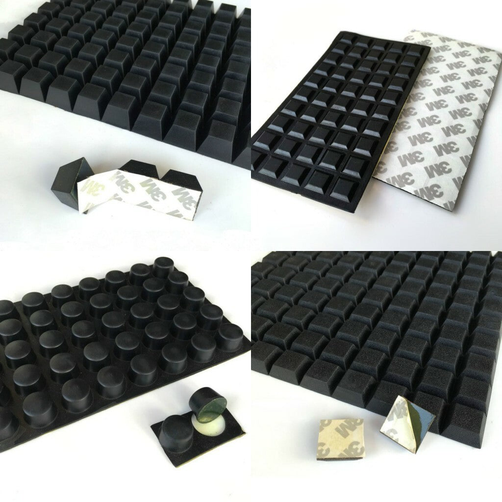 Black Rubber Feet Self-Adhesive Bumper Door Buffer Stop Furniture Table Pads