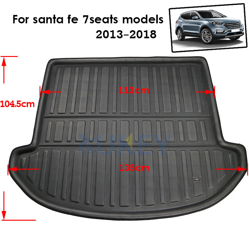 ya 5 8.7 for Hyundai Santa Fe 7 for SEAT s 2013-2018 Boot Liner Trunk Cargo Mat Floor Tray NEW