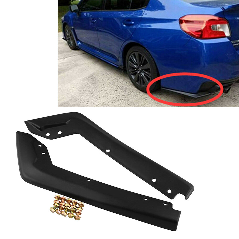 ya 4 6.17 For 2015-2016 for Subaru for Impreza WRX Sti OE Style Rear Spat Valance Lip Poly Black