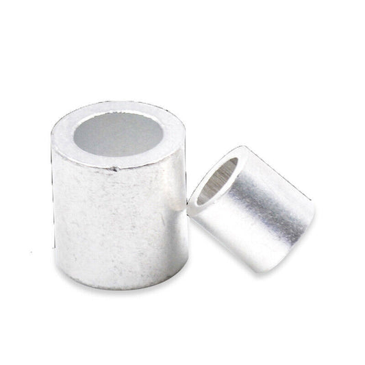 Aluminum Swage Crimps & Sleeves for Wire Rope Cables - Sizes M1 to M8