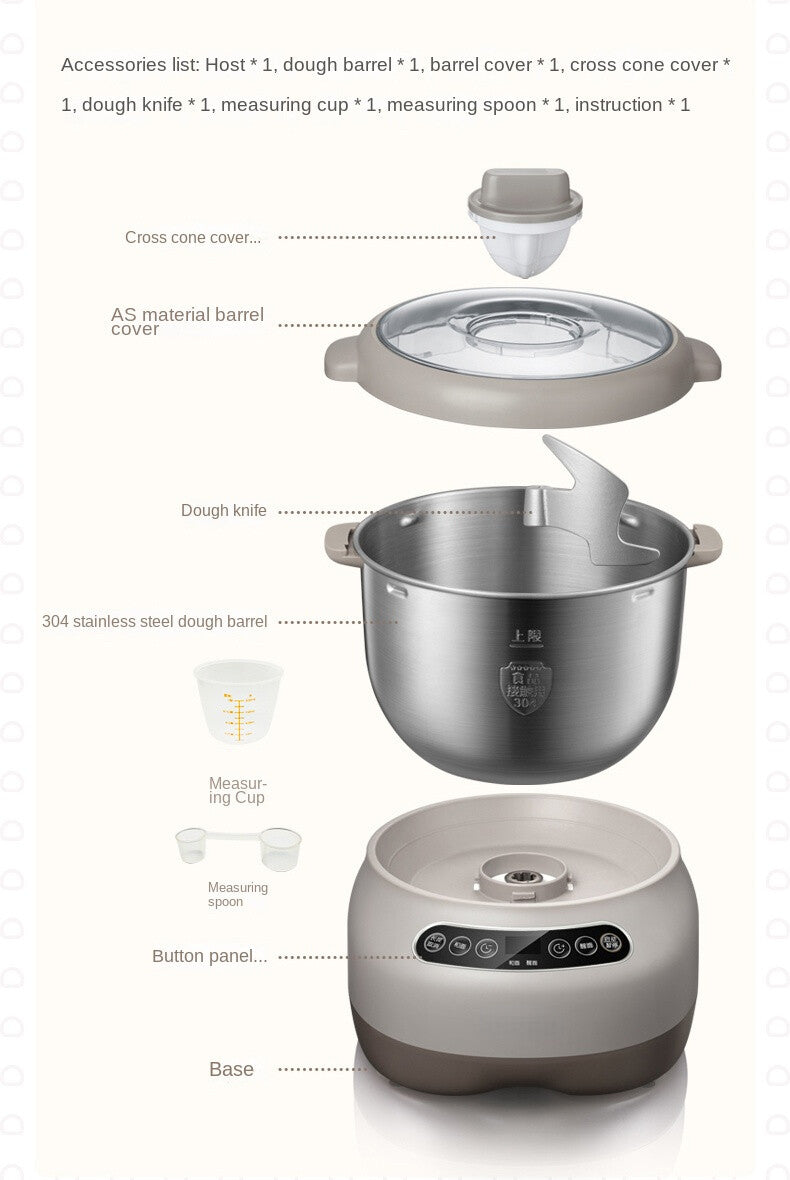 7L Dough Maker Home Ferment Dough Mixer Bread Kneading Machine Stirring Maker