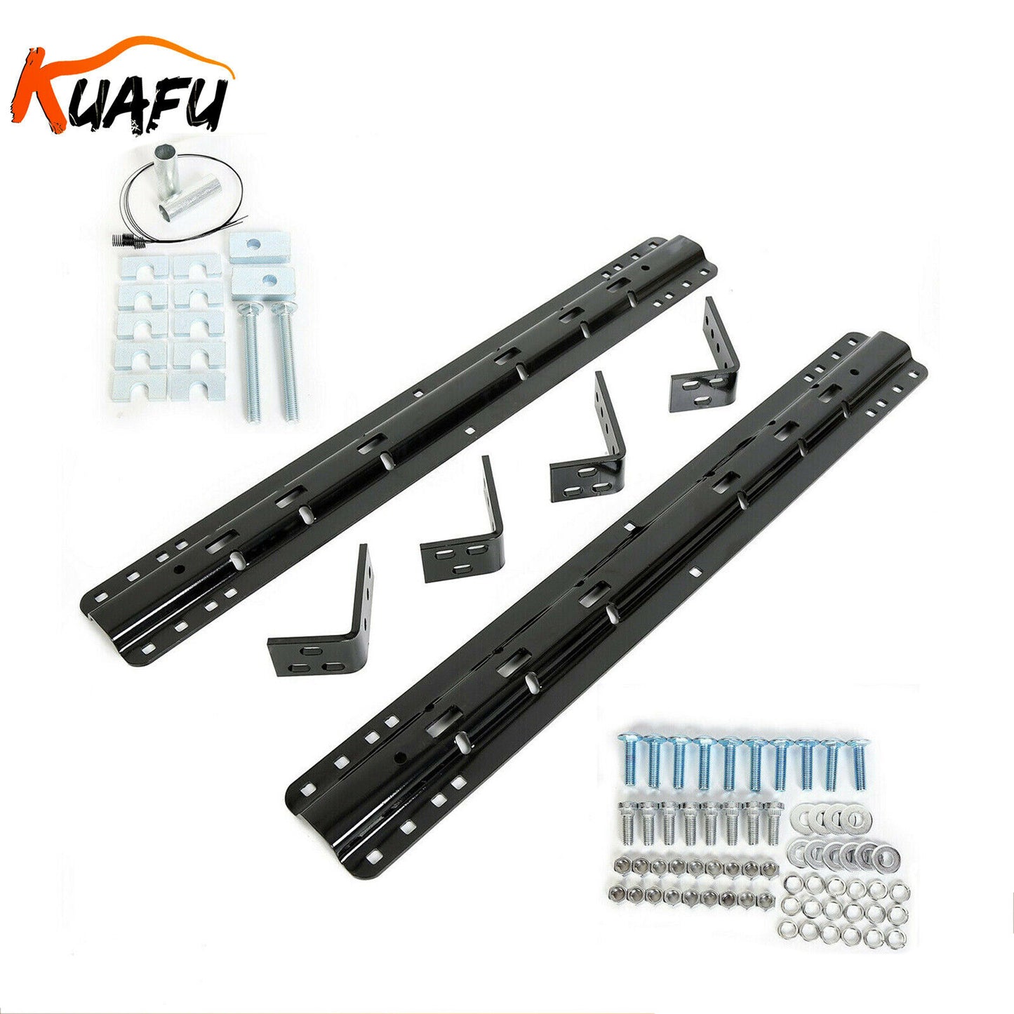 ya 2 6.26.2 20K Fifth 5th Wheel Mounting Rail Kit Trailer Hitch Mount for Ford for Chevrolet