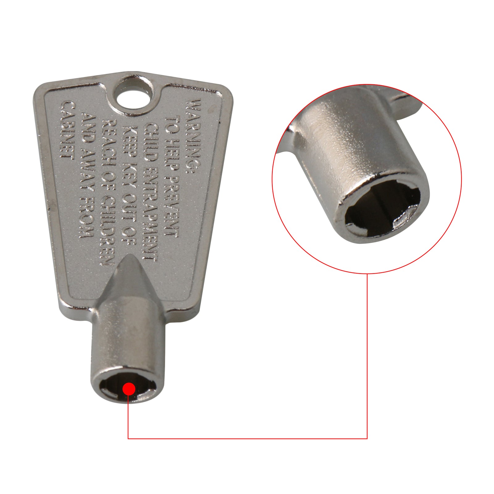 ya 26 Silver idgerator Door key 216702900 4.5cm*2.5cm Metal