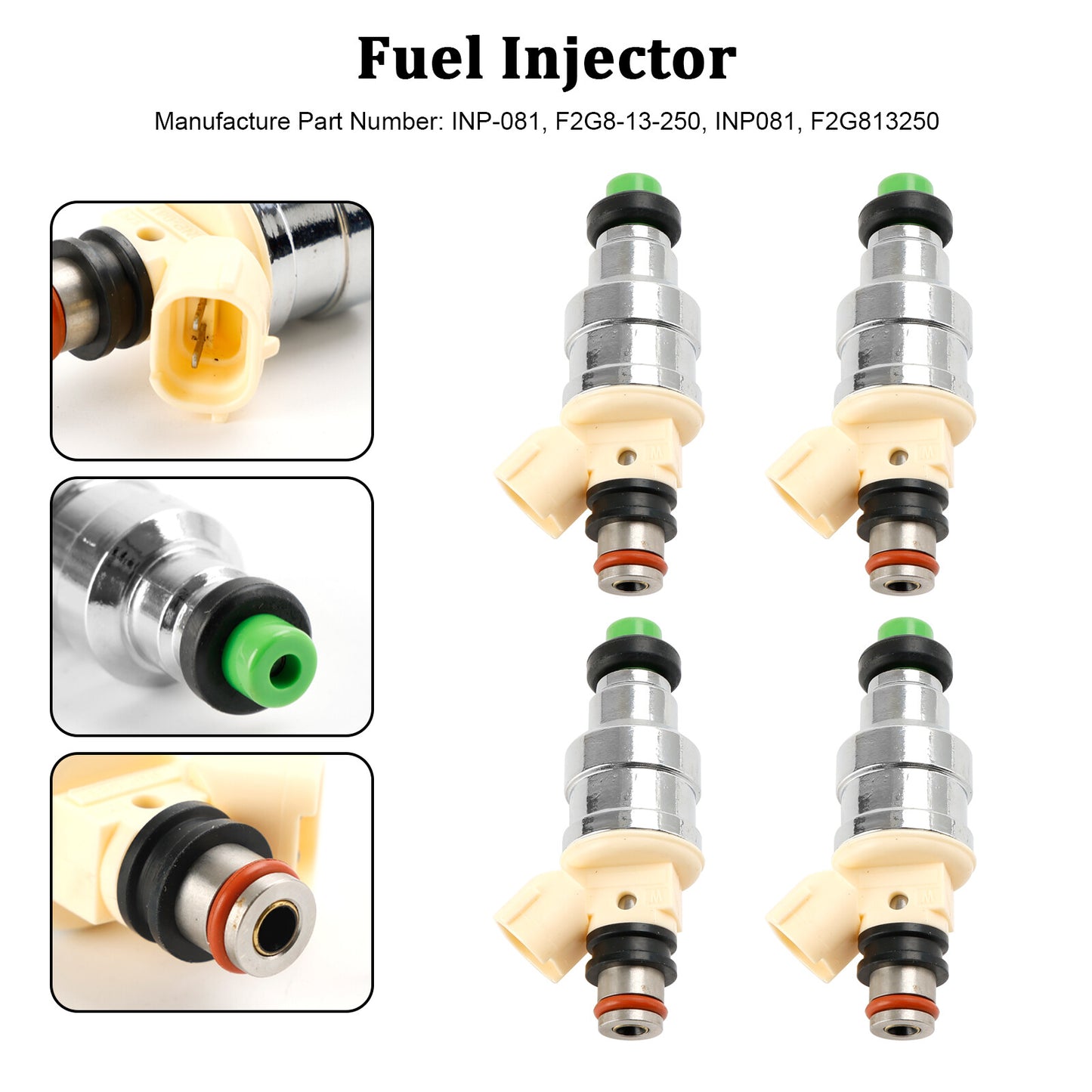 ya 1 8.12 baidi 4PCS Fuel Injector INP-081 for Mazda B2200 2.2L 1990-1993 F2G8-13-250