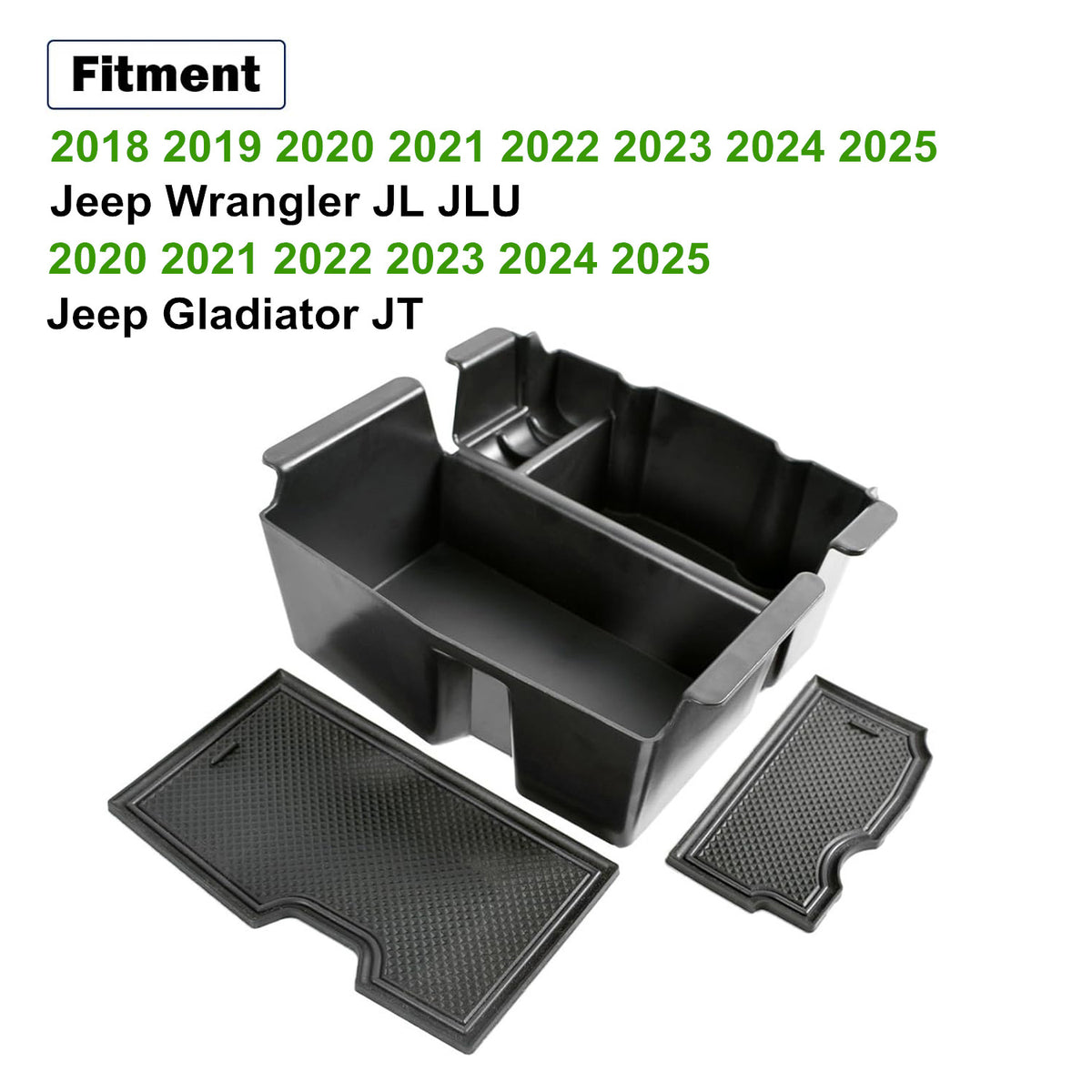 ya 5 8.7 For 2020-2025 for Jeep Gladiator Center Console Armrest Organizer Trays Storage Box