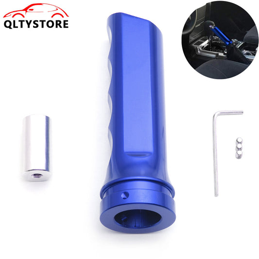 ya 11 6.5 1Pc Blue Car Handle Hand Brake Sleeve Universal Fitment Cover Aluminum