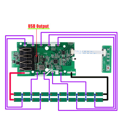 ya 14 Battery Case Shell PCB for Cropper Grass Cutter Battery