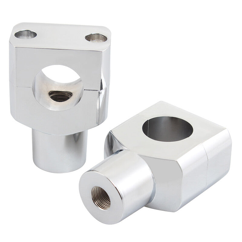 ya 5 8.7 2pcs Motorcycle 1 Inch Handlebar Riser Mount Chrome L&R for Suzuki Marauder 800 1600