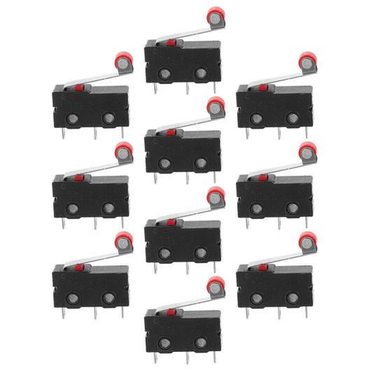 ya 25 10Pcs Micro Switch Roller Lever Arm Spdt for Various Electronic Equipment