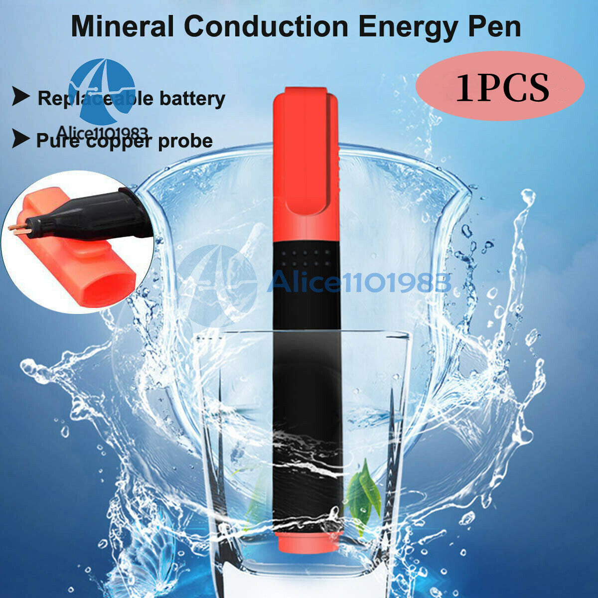 ya 26 1PCS Mineral BIO Test Meter Stylus Conductive Tester Water Quality A lyzer Pen