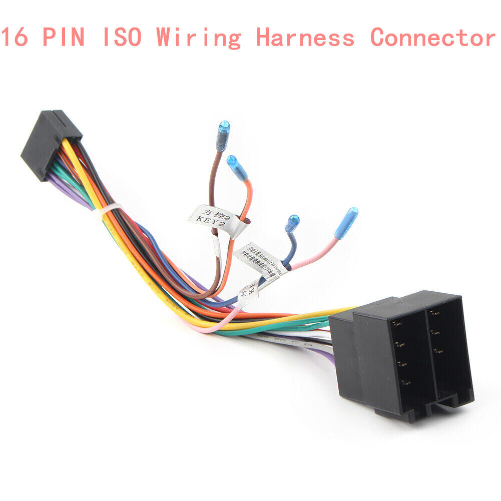 ya 1 7.9 16 Pin to ISO Cable Adapter Universal Accessories For Car Radio Android Plug