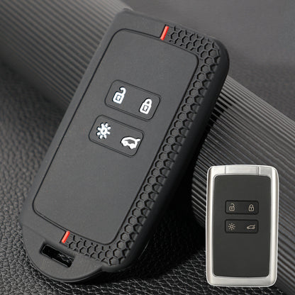ya 5 8.7 Button Silicone Car Key Case Bag Cover for Renault Captur Clio Megane Koleos