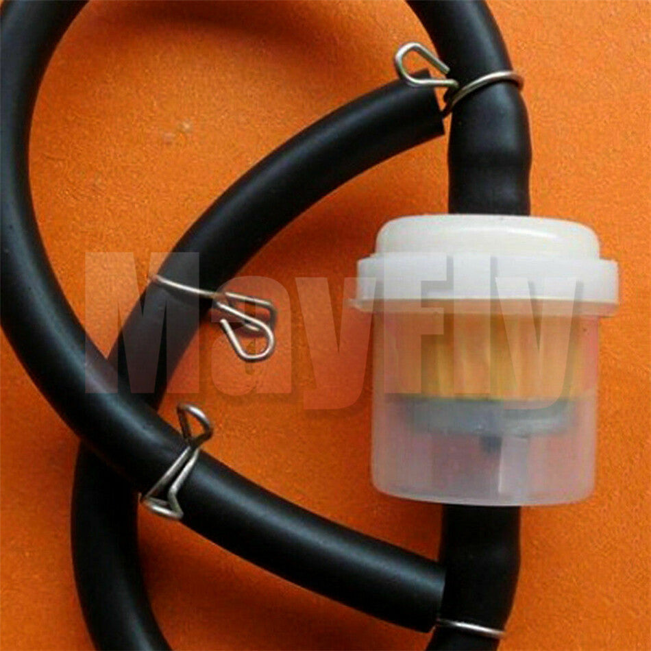 ya 5 8.7 12PCS Inline Gas Oil Fuel Filter Small Engine fit For 1/4'' 6-7mm Hose Line
