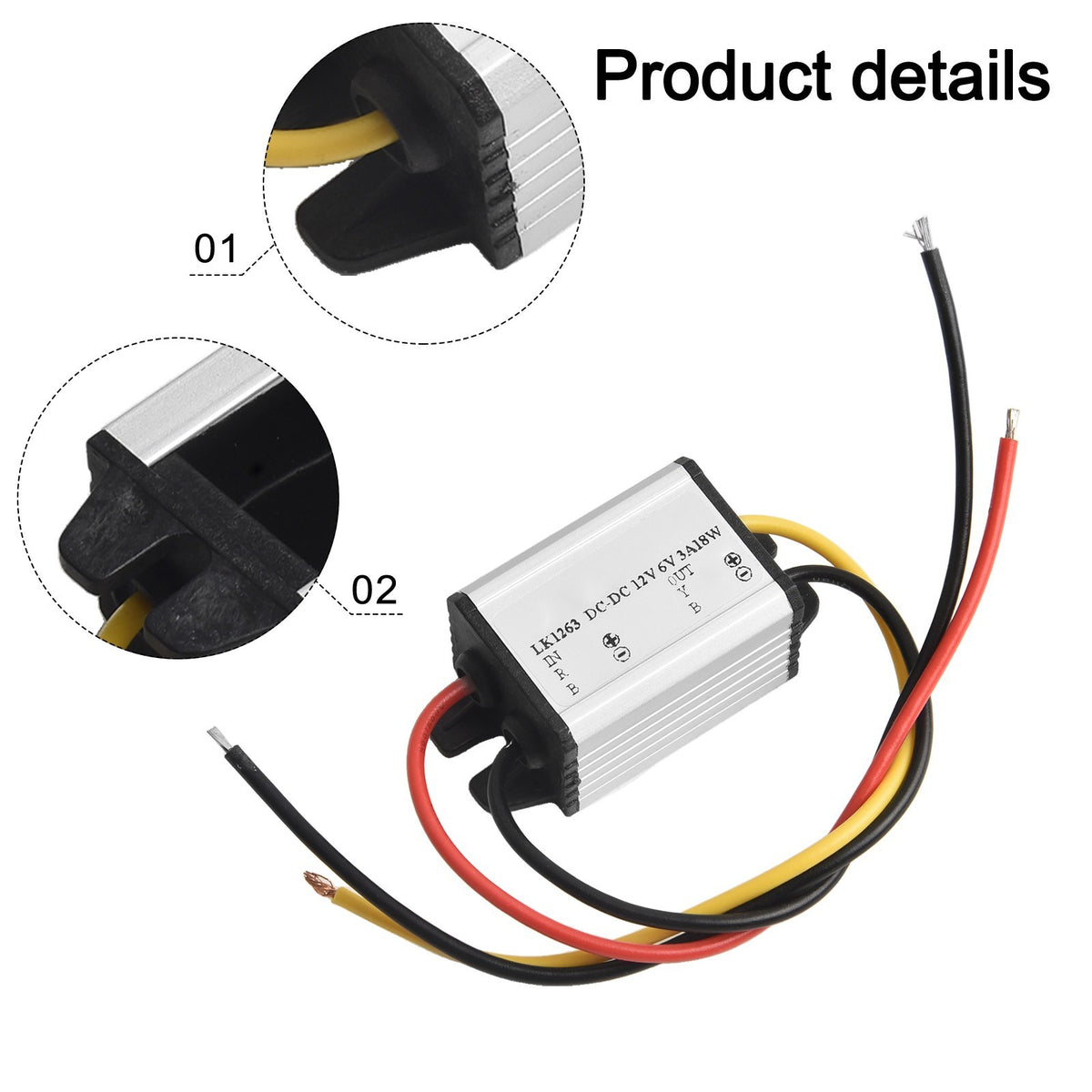 ya 15 10.20 DCDC Step Down Regulator 12V to 3V 6V 7 5V Converter for Automotive Use