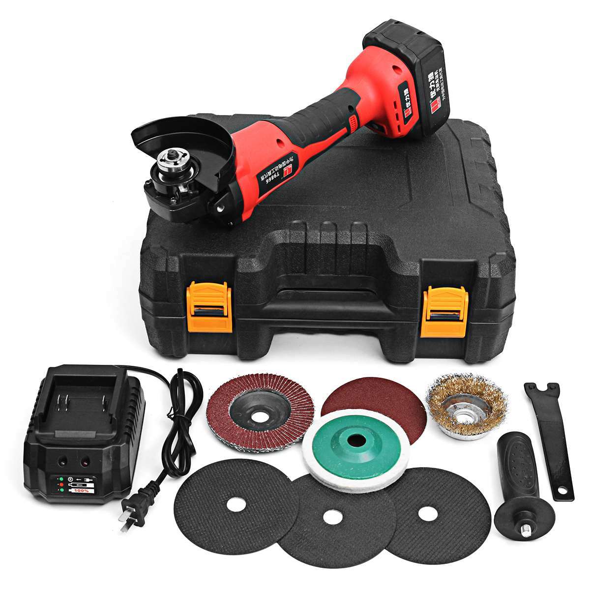 ya 17 21V Wireless hargeable Angle Grinder Hand Polishing Cutting Machine