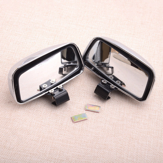 ya 1 8.5.2 1 pair silver universal blind spot wide angle rearview mirror for cars trucks
