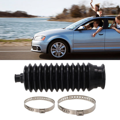 ya 5 8.7 1*Universal Silicone Steering Rack And Pinion Bellows Boot LH&RH Kit Black New