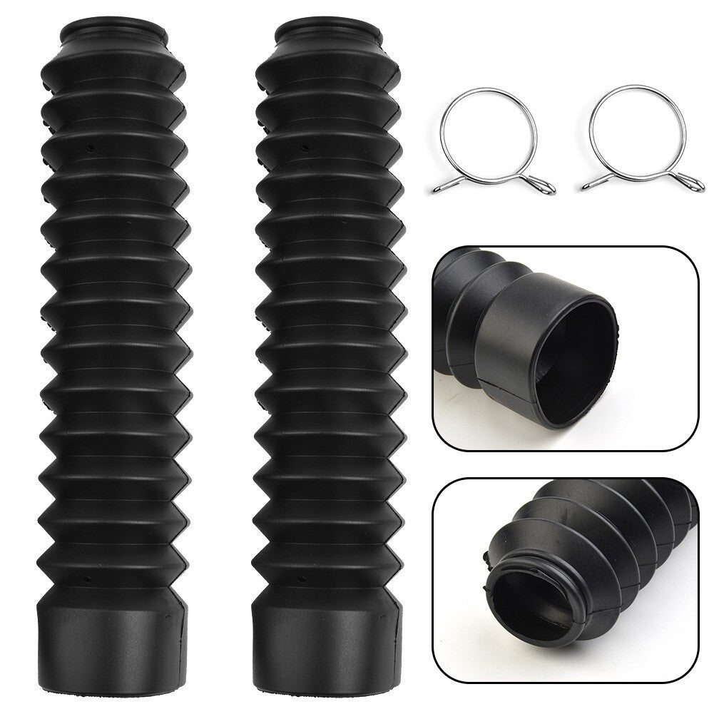 ya 4 6.17.2 2*Fork Bellows Universal Off-road Motorcycle Rubber Boot Dust Cap 13 Section